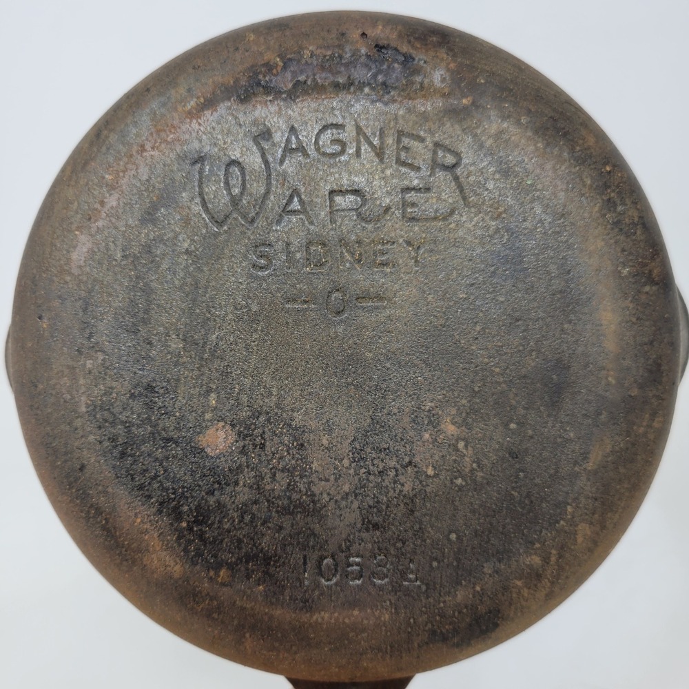 Vintage Wagner Ware Sidney O Cast Iron Skillet 3 Stylized Logo 1053A 6.5 Inch